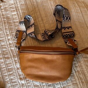 NWOT faux leather crossbody Fanny pack